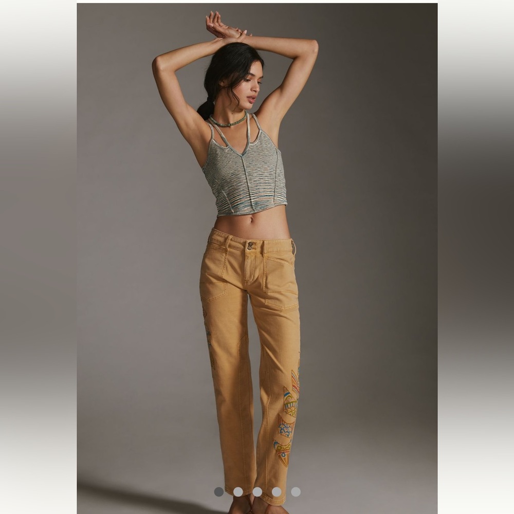 Pilcro (Anthropology) The Wanderer Low Rise pants. 33 Tall